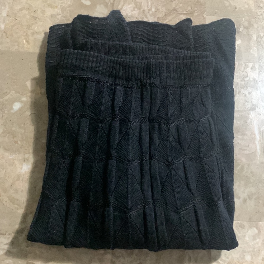 Missoni Women's Black Knit Skirt Scalloped Bottom Size 46/Large R113 - Picture 11 of 14